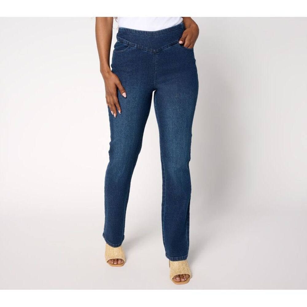 Brandis Dress Out Loud Women's Pants Sz 8 Tall De Novo Denim Blue